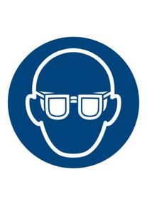 HOFFMANN Segnali di obbligo, Utilizzare protezioni per gli occhi, Modello: 02200 ;Industrial Quality Supplies