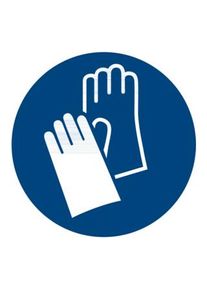 HOFFMANN Segnali di obbligo, Utilizzare guanti protettivi, Modello: 03030 ;Industrial Quality Supplies