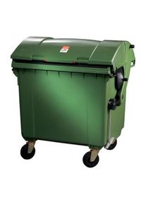 Sulo Bidone spazzatura 1,1m³ HDPE verde, 65kg