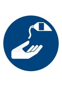 HOFFMANN Segnali di obbligo, Obbligatorio usare la crema dermoprotettiva, Modello: 04100 ;Industrial Quality Supplies