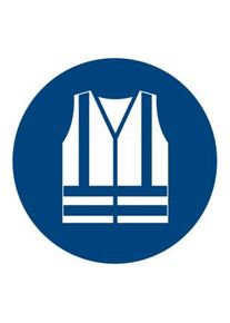HOFFMANN Segnali di obbligo, Utilizzare gilet alta visibilità, Modello: 02200 ;Industrial Quality Supplies