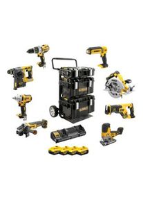 Dewalt Pacchetto combinato a batteria 18 V / 5 Ah (8 pz.) DCK856P4-QW