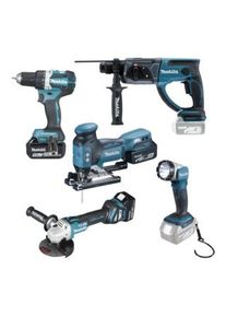 Makita Set speciale a batteria 18V DLX5044TJ