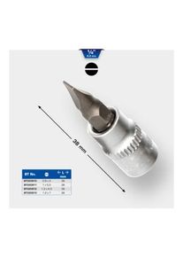 Brilliant Tools Bussola a inserto a intaglio 1/4", 0,8x4mm