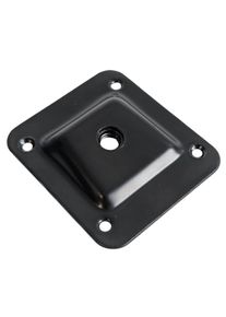 Siso HALF steel fixing plate with 10° inclination, black