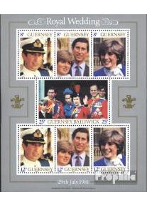 GB - Guernsey Block3 (kompl.Ausg.) gestempelt 1981 Charles u. Diana