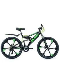 KS Cycling Mountainbike , Grün, Schwarz , Metall , 180x100x70 cm , Freizeit & Co, Sport & Fitness, Fahrräder, Mountainbikes