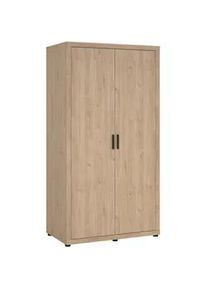 Mid.you Drehtürenschrank , Eichefarben , Metall , 4 Fächer , 105.3x200.9x59.8 cm , FSC Mix , Schlafzimmer, Komplette Schlafzimmer und Serien, Schlafzimmerserien
