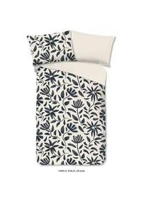 Xxxl Wendebettwäsche , Anthrazit, Creme, Naturfarben , Textil , Blätter , 140x200 cm , Oeko-Tex® Standard 100, BCI (Better Cotton Initiative) , atmungsaktiv , Heimtextilien, Bettwäsche & Leintücher, Bettwäsche, Wendebettwäsche