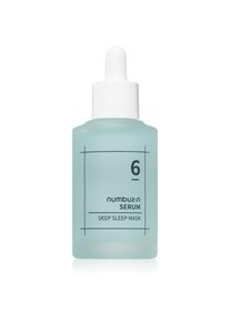 Numbuzin No. 6 Deep Sleep Mask Serum siero notte per un'idratazione intensa della pelle 50 ml