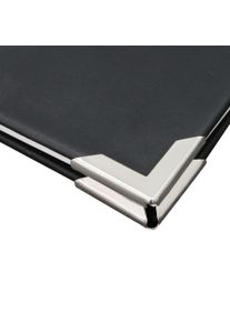 100 Unidades - Esquinas para libros PS 30, 30 x 30 mm, niquelado, metal, plata