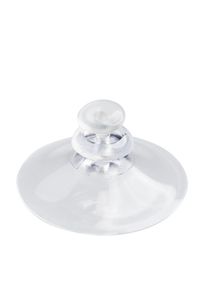 100 Unidades - Ventosas con botón 40 mm, PVC blando, transparente