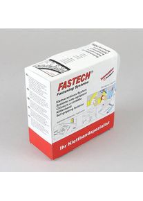 Banda de sujeción por contacto (set) en caja dispensadora, 20 mm, 5 m, autoadhesivo, negro