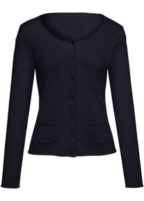 include - Vest van 100% kasjmier, blauw, Maat 36, kasjmier