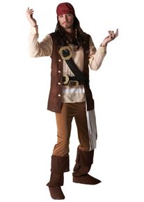 Bristol Déguisement Captain Jack homme classique
