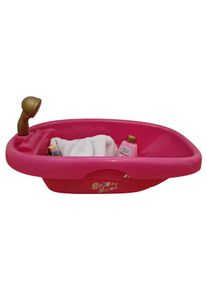 Smoby Puppenbadewanne Baby Pflegeset Zubehör Rosa Kinder Puppenpflege Spielset