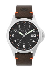 Timex Analoguhr 'Expedition North Field Solar' Herren braun / orange / silber Größe One Size