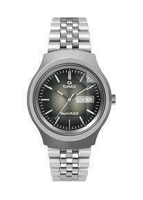 Timex Analoguhr 'Q Timex Reissue Dégradé' Herren dunkelgrau / silber Größe One Size