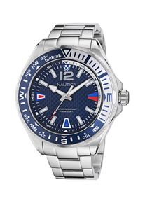 Nautica Uhr Herren navy / blutrot / silber Größe One Size
