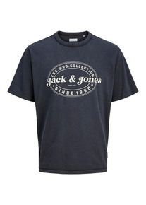 Jack & Jones JACK & JONES Koszulka 'JJEDover' dla mężczyzn czarny / biały Rozmiar XXL