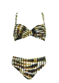 Sunflair Bikini Damen cognac / schwarz / weiß Größe XL