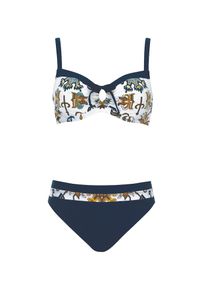 Sunflair Bikini Damen navy / cognac / dunkelbraun / weiß Größe L