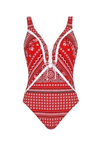 Sunflair Dames Badpak rood / zwart / wit M