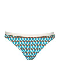 Sunflair Dames Bikinibroek lichtblauw / bruin / wit XL
