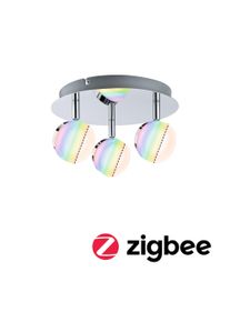 Paulmann LED Spotlight Smart Home Zigbee 3.0 Iro RGBW 3x480lm 230V 3x7W dimmable Chrome