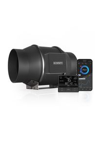AC Infinity Cloudline Pro T6 leises Inline-Lüftersystem 683m³/h ø150 mm mit Temp. - und Feuchtigkeitssteuerung