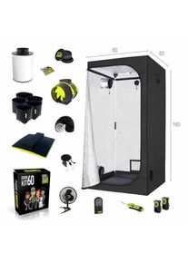 Garden Highpro 60x60x160 cm Odlingstält Kit LEDMAXECO 60W
