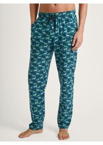 Calida Pantalone per Uomo, S S, Blu, Sonno ristoratore in 100% cotone