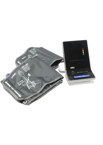 Braun ExactFit 3 Oberarm Blutdruckmessgerät Pulsmesser 2 Manschetten Gr. S/M L/XL schwarz