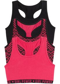 Reggiseno bustier in cotone biologico (pacco d 3) - Nero - Taglia 164/170 - bonprix