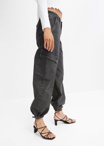 Jeans cargo a vita media - Grigio - Taglia 52 - bonprix