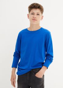 Maglia a maniche lunghe con cotone biologico (pacco da 3) - Nero - Taglia 140/146 - bonprix