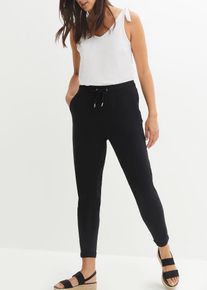Pantaloni in jersey di misto cotone elasticizzato - Nero - Taglia 54/56 (XL) - bonprix