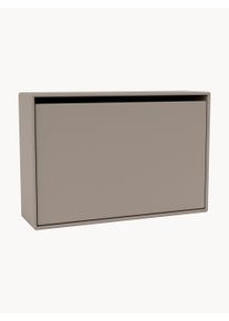 Montana Furniture Szafka na buty z drewna Hide Szary Drewno S 70 x W 47 cm