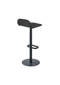 Dave Tabouret de bar en similicuir anthracite - statique moree