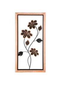 Xxxl Wanddeko , Braun, Schwarz , Metall, Holzwerkstoff , 60x30x2.5 cm , Bilder & Rahmen, Wanddeko