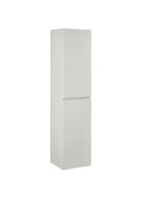 Welnova Hochschrank , Greige , Glas , 4 Fächer , 35x150x33 cm , FSC Mix , hängend , Badezimmer, Badmöbel, Midischränke