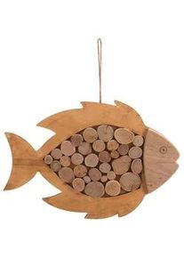 Xxxl Wanddeko , Braun , Holz, Metall , Buche, Kiefer , 28x42x2 cm , Bilder & Rahmen, Wanddeko