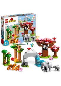 Lego® Konstruktionsspielsteine »Wilde Tiere Asiens (10974)Duplo«, (118 St.), Made In Europe bunt, Dieses Tier Spielzeug enthält 11 Tierfiguren und...