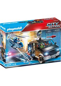 Playmobil® Konstruktions-Spielset »Polizei-Helikopter: Verfolgung Des Fluchtfahrzeugs (70575)«, (124 St.), City Action bunt, Spielset...
