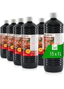 15x 1 L Grillanzünder flüssig für Grills und Feuerstellen in Flasche