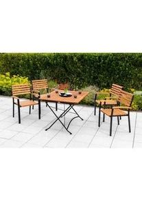 Merxx Gartentisch Schlossgarten Naturfarben ca. 90x90x73cm