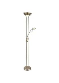 Globo LED-Deckenfluter Leonas in Messingfarben max. 20 Watt