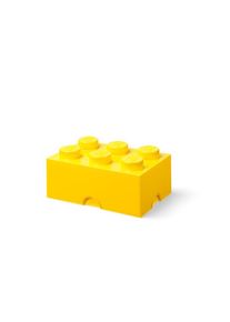 Lego Storage brick 6 - YELLOW