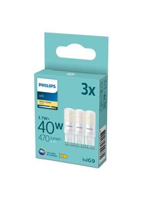 Philips LED-Lampe Spot 3.7W827 (40W) 3-pack G9