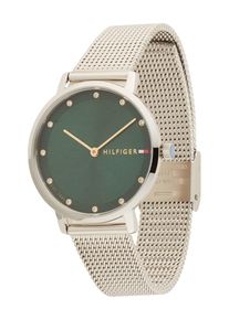 Tommy Hilfiger Dames Analoog horloge 'PIPPA' groen / zilver One Size